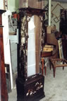 Grandfather clock body black laquer & gilding